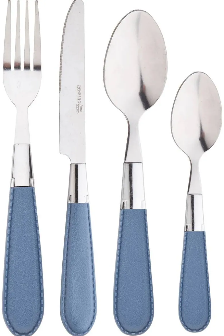 RENBERG Besteckset Brinny grey grau Edelstahl 24 tlg.