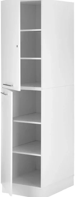 Respekta Hochschrank Clara weiß matt B/H/T: ca. 50x200x67,6 cm