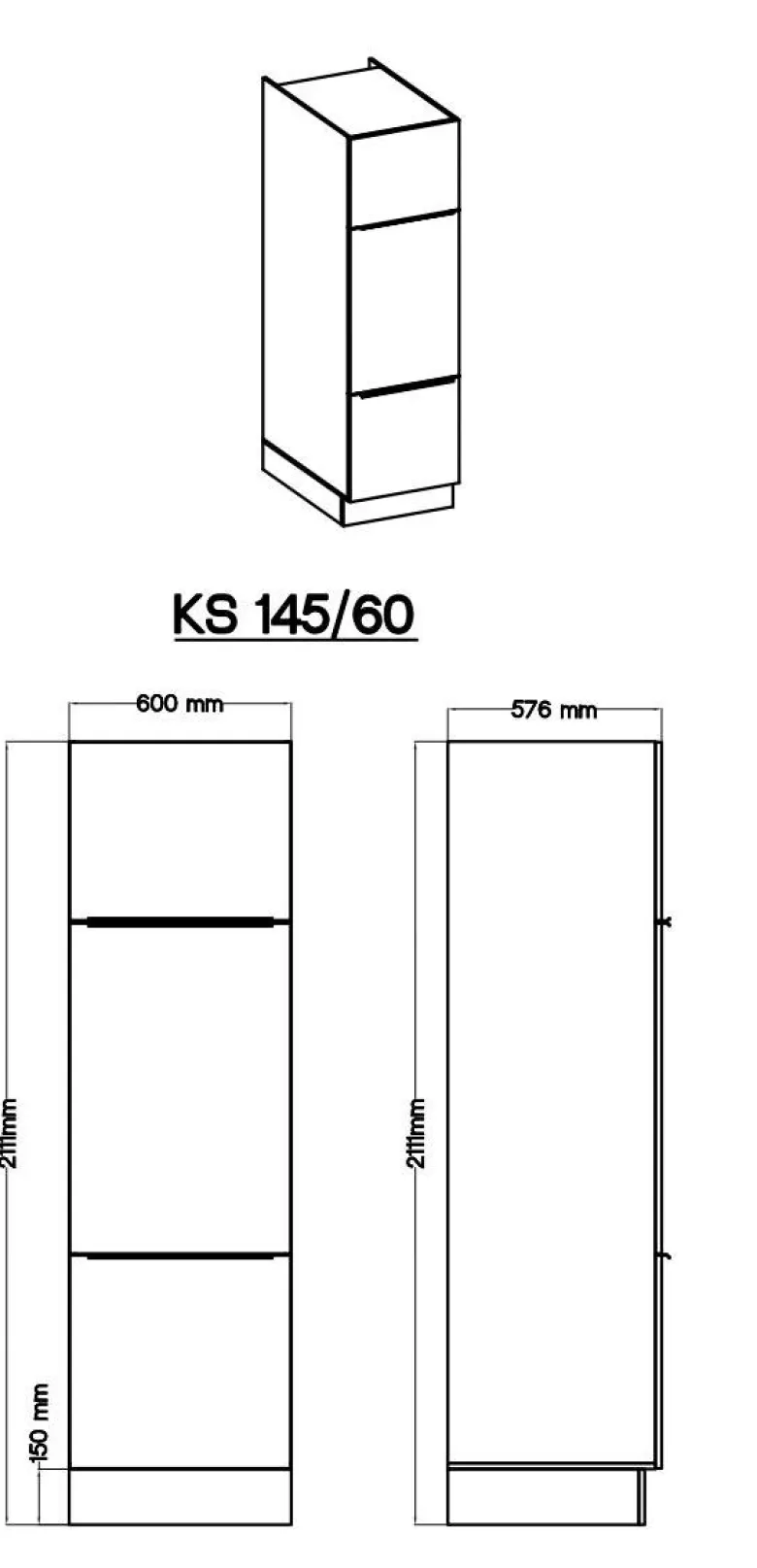 Respekta Küchenblock Marleen weiß Hochglanz B/H/T: ca. 310x211x60 cm