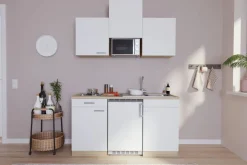 Respekta Singleküche Economy weiß matt B/H/T: ca. 150x200x60 cm