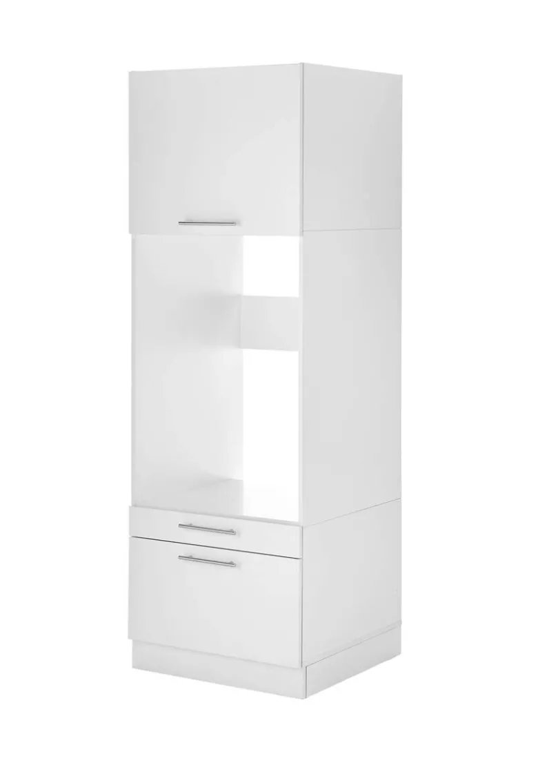 Respekta Waschmaschinenschrank Clara weiß matt B/H/T: ca. 67,4x200x67,6 cm