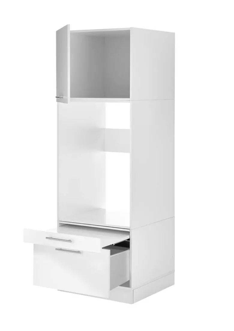 Respekta Waschmaschinenschrank Clara weiß matt B/H/T: ca. 67,4x200x67,6 cm