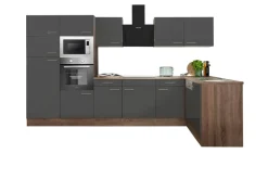 Respekta Winkelküche KBL340EYGMISGKE grau B/H/T: ca. 340x205x172 cm