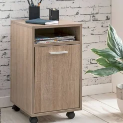 Rollcontainer braun Spanplatte B/H/T: ca. 33x60x38 cm
