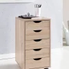 Rollcontainer braun Spanplatte B/H/T: ca. 33x64x38 cm