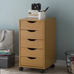 Rollcontainer braun Spanplatte B/H/T: ca. 33x64x38 cm