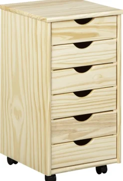 Rollcontainer Nils natur B/H/T: ca. 35x65x40 cm