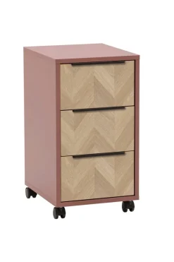 Rollcontainer Piazza braun B/H/T: ca. 32,6x59,7x39,1 cm
