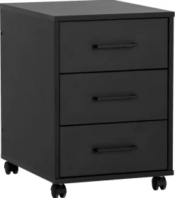 Rollcontainer Ruby schwarz matt B/H/T: ca. 40,1x57x50 cm