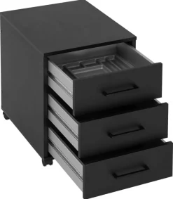 Rollcontainer Ruby schwarz matt B/H/T: ca. 40,1x57x50 cm