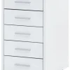 Rollcontainer weiß Spanplatte B/H/T: ca. 33x63x38 cm