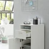 Rollcontainer weiß Spanplatte B/H/T: ca. 33x63x38 cm