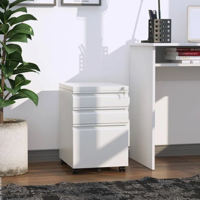 Rollcontainer 924-024WT weiß B/H/T: ca. 39x60x48 cm