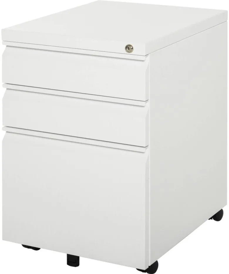 Rollcontainer 924-024WT weiß B/H/T: ca. 39x60x48 cm
