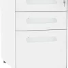 Rollcontainer 924-007WT weiß B/H/T: ca. 39x59x48 cm