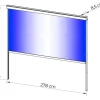Rollo anthrazit Aluminium B/H/L: ca. 8,5x231x278 cm