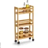 Rollwagen natur Bambus B/H/L: ca. 15x74x36 cm