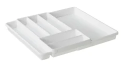 Rotho Besteckkasten DOMINO weiß Kunststoff B/H/L: ca. 34,1x5,1x39,7 cm