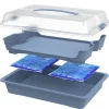 Rotho Party-Butler COOL u. FRESH blau B/H/L: ca. 29,5x11x43,5 cm