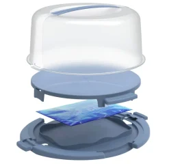 Rotho Tortenglocke COOL u. FRESH blau B/H/L: ca. 34x16x38 cm