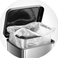 Rotho Treteimer silber B/H/L: ca. 26,6x45,7x29,3 cm