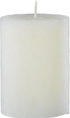 Rustic-Kerze beige B/H/L: ca. 6,8x10x6,8 cm