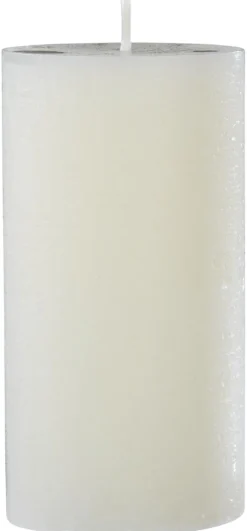 Rustic-Kerze beige B/H/L/D: ca. 6,8x13x6,8x6,8 cm