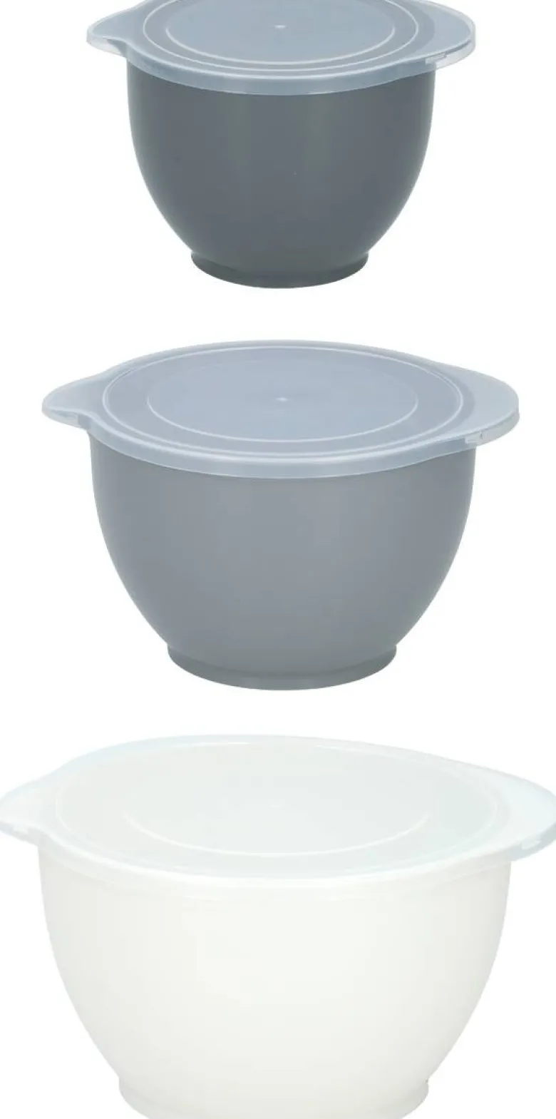 Salatschüsselset 6tlg. weiß