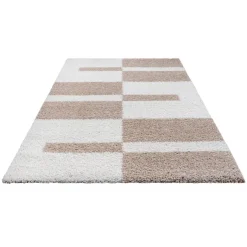 Sanat Hochflorteppich MILANO beige B/L: ca. 80x200 cm