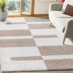 Sanat Hochflorteppich MILANO beige B/L: ca. 80x150 cm