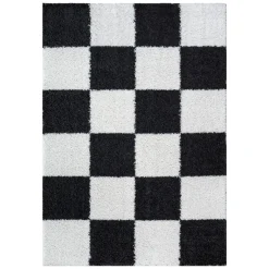 Sanat Hochflorteppich MILANO schwarz B/L: ca. 160x230 cm