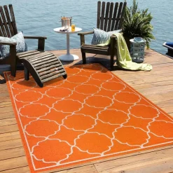 Sanat Outdoorteppich BERLIN orange B/L: ca. 120x170 cm