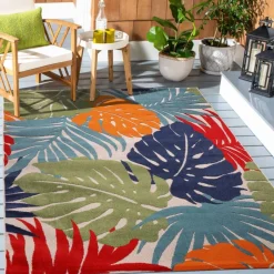 Sanat Outdoorteppich FLORAL bunt B/L: ca. 60x110 cm