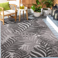 Sanat Outdoorteppich FLORAL grau B/L: ca. 160x230 cm
