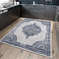 Sanat Teppich Evra hellgrau B/L: ca. 80x300 cm