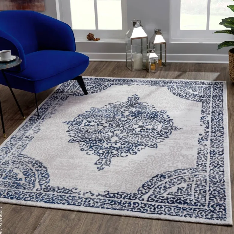 Sanat Teppich Evra hellgrau B/L: ca. 80x150 cm