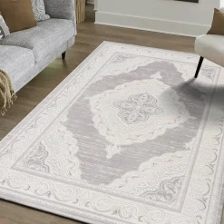 Sanat Teppich Harmony hellgrau B/L: ca. 80x300 cm