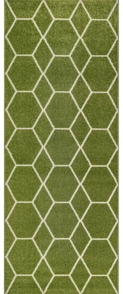 Sanat Teppich Trellis grün B/L: ca. 80x200 cm