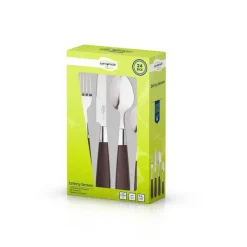 SAN IGNACIO Besteckset Brinny brown silber Edelstahl 24 tlg.