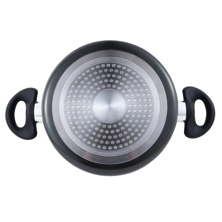 SAN IGNACIO Kochgeschirrset Soria schwarz Aluminium 4 tlg.
