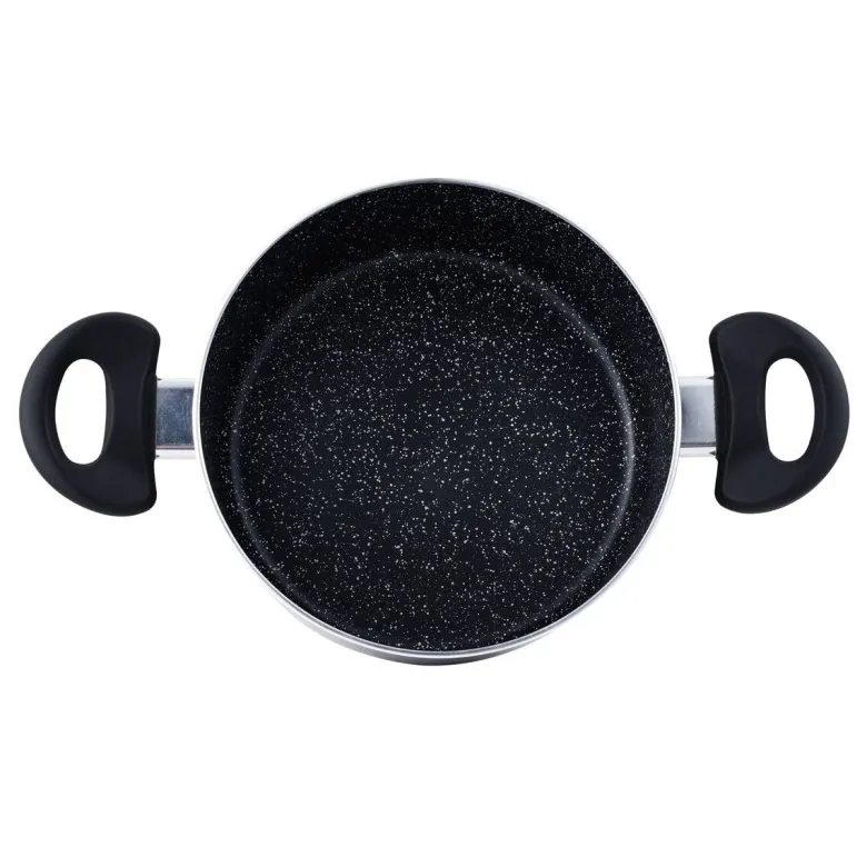 SAN IGNACIO Kochgeschirrset Soria schwarz Aluminium 4 tlg.
