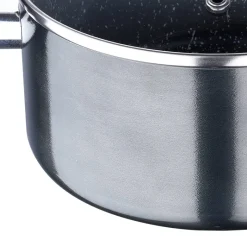 SAN IGNACIO Kochgeschirrset Soria schwarz Aluminium 4 tlg.