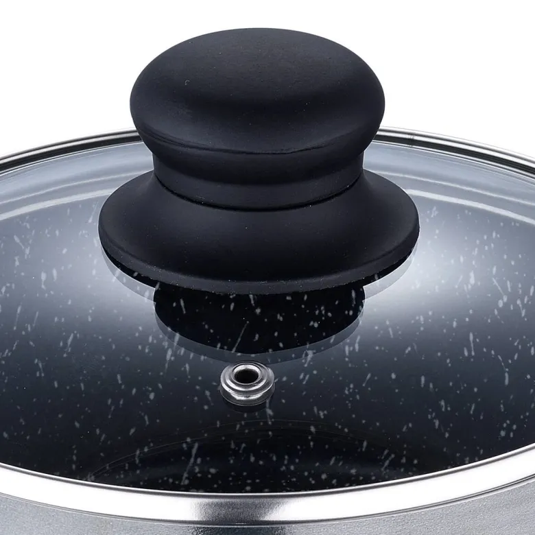SAN IGNACIO Kochgeschirrset Soria schwarz Aluminium 4 tlg.