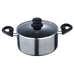 SAN IGNACIO Kochgeschirrset Soria schwarz Aluminium 4 tlg.