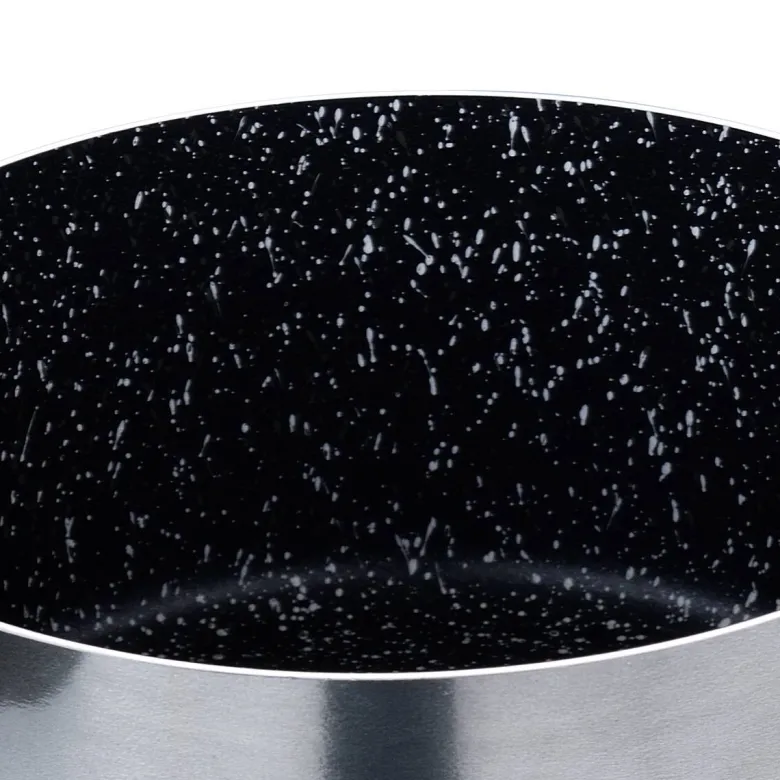 SAN IGNACIO Kochgeschirrset Soria schwarz Aluminium 4 tlg.