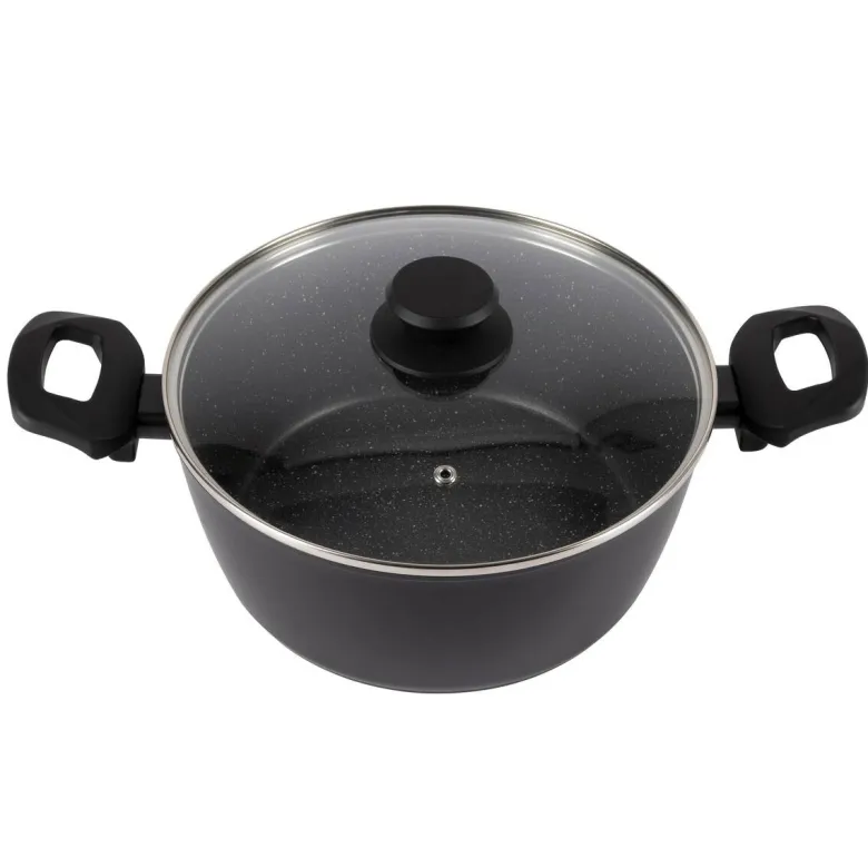SAN IGNACIO Kochgeschirrset Tormes schwarz Aluminium 4 tlg.