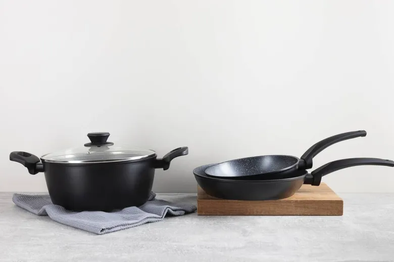SAN IGNACIO Kochgeschirrset Tormes schwarz Aluminium 4 tlg.