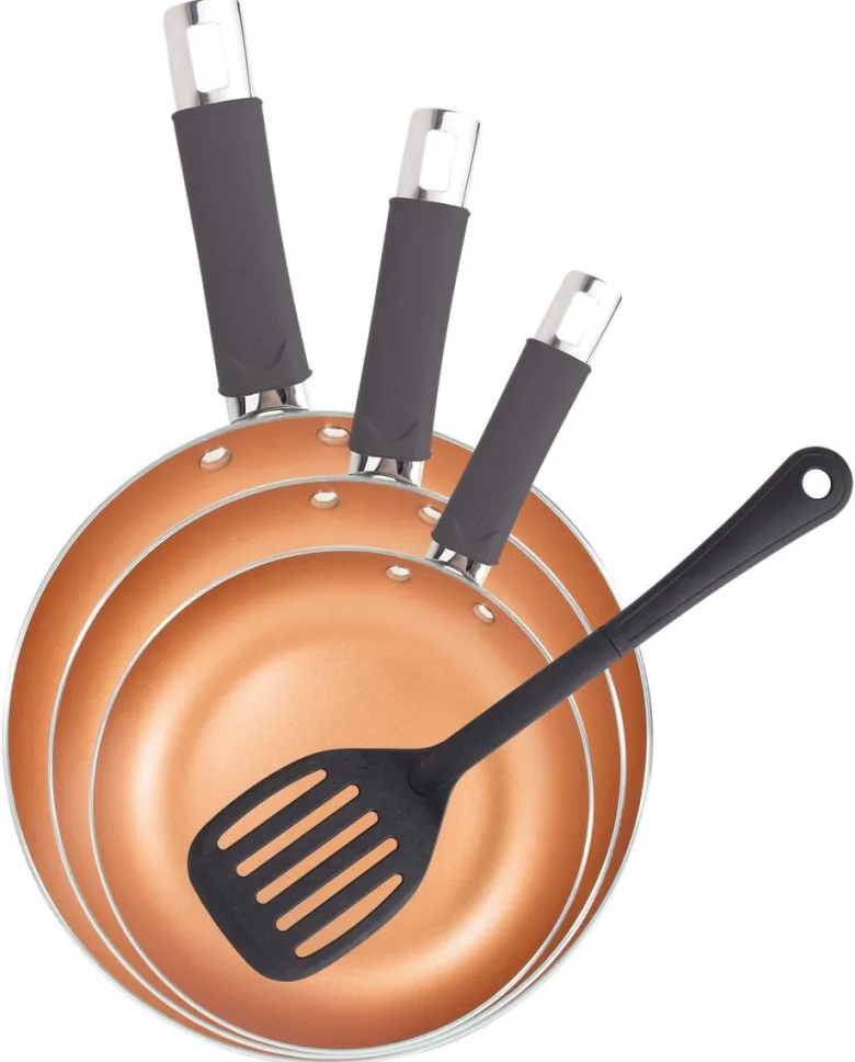 SAN IGNACIO Pfannenset BROTO REECO orange Aluminium 3 tlg.