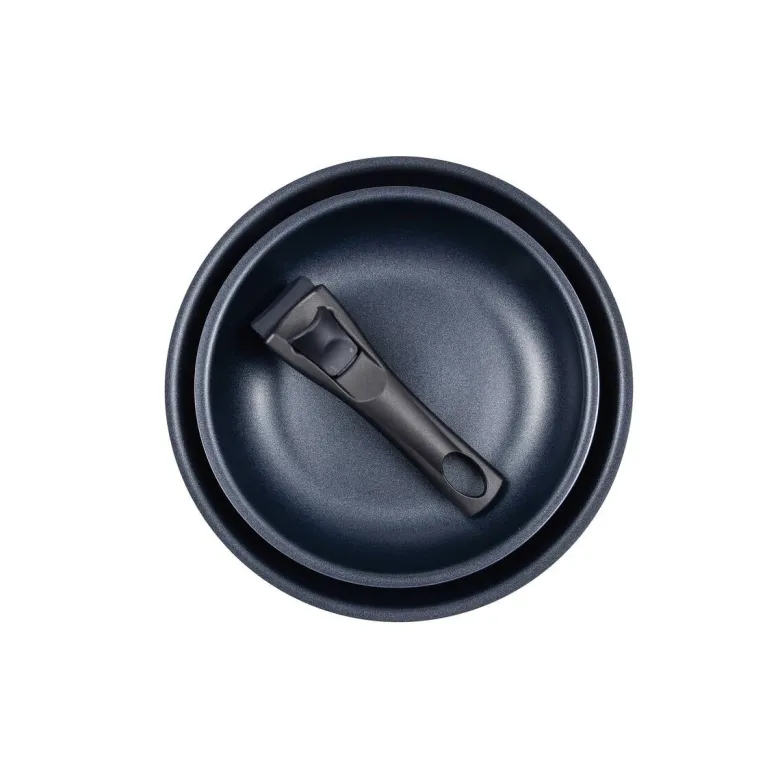 SAN IGNACIO Pfannenset Click & cook schwarz Aluminium 2 tlg.