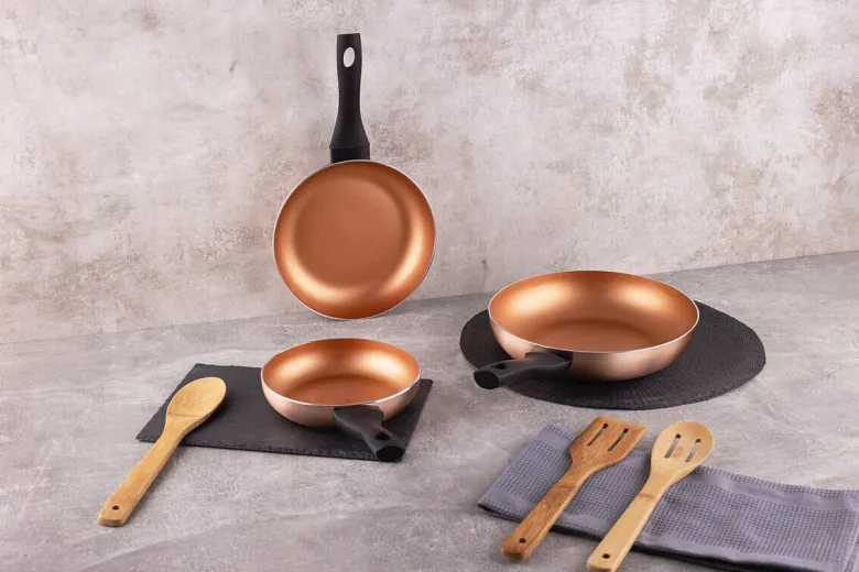 SAN IGNACIO Pfannen-Set COBRE Kupfer Aluminium 3 tlg.
